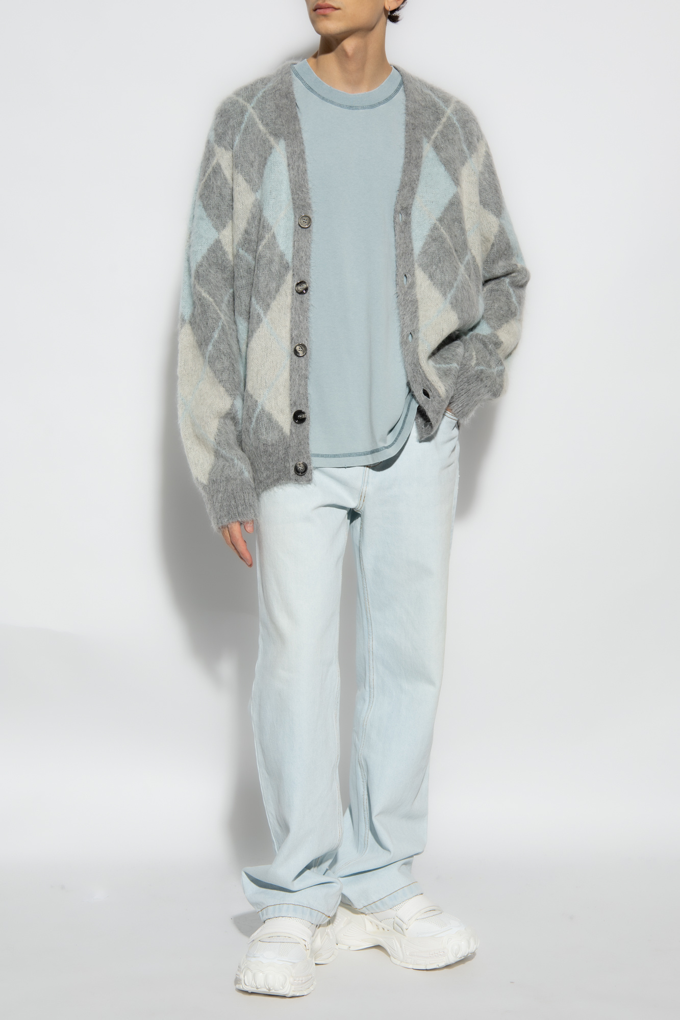 Ami Alexandre Mattiussi Cardigan with argyle pattern | Men's